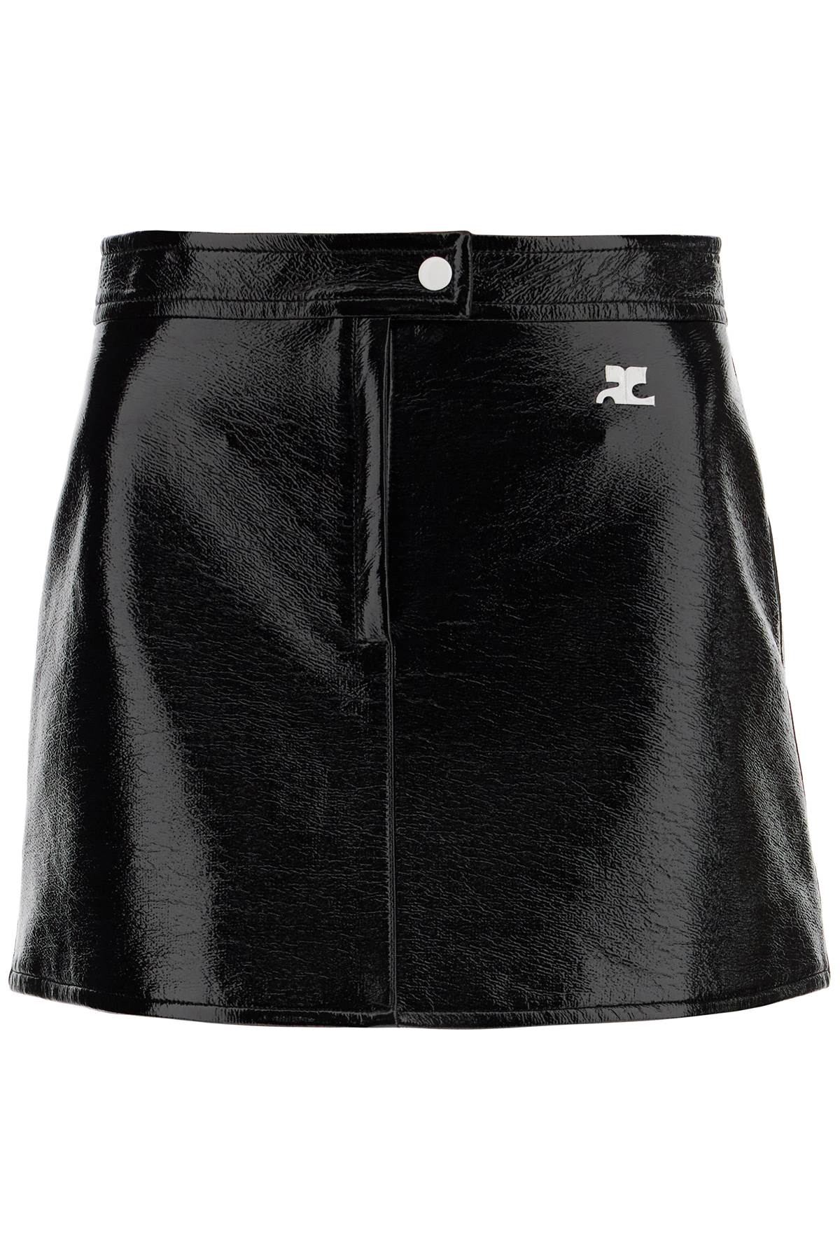 Courreges re-edition vinyl effect mini skirt image 0