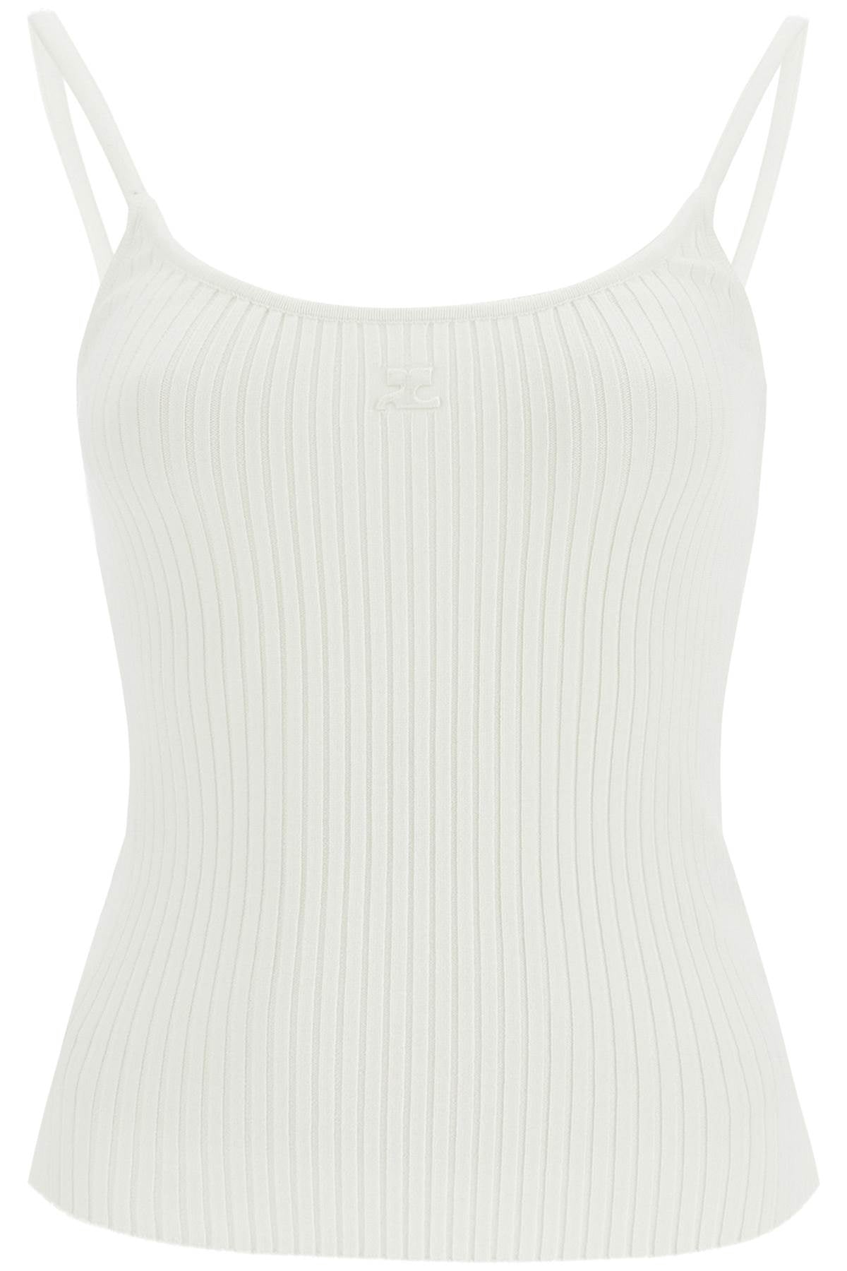 Courreges rib knit tank top image 0