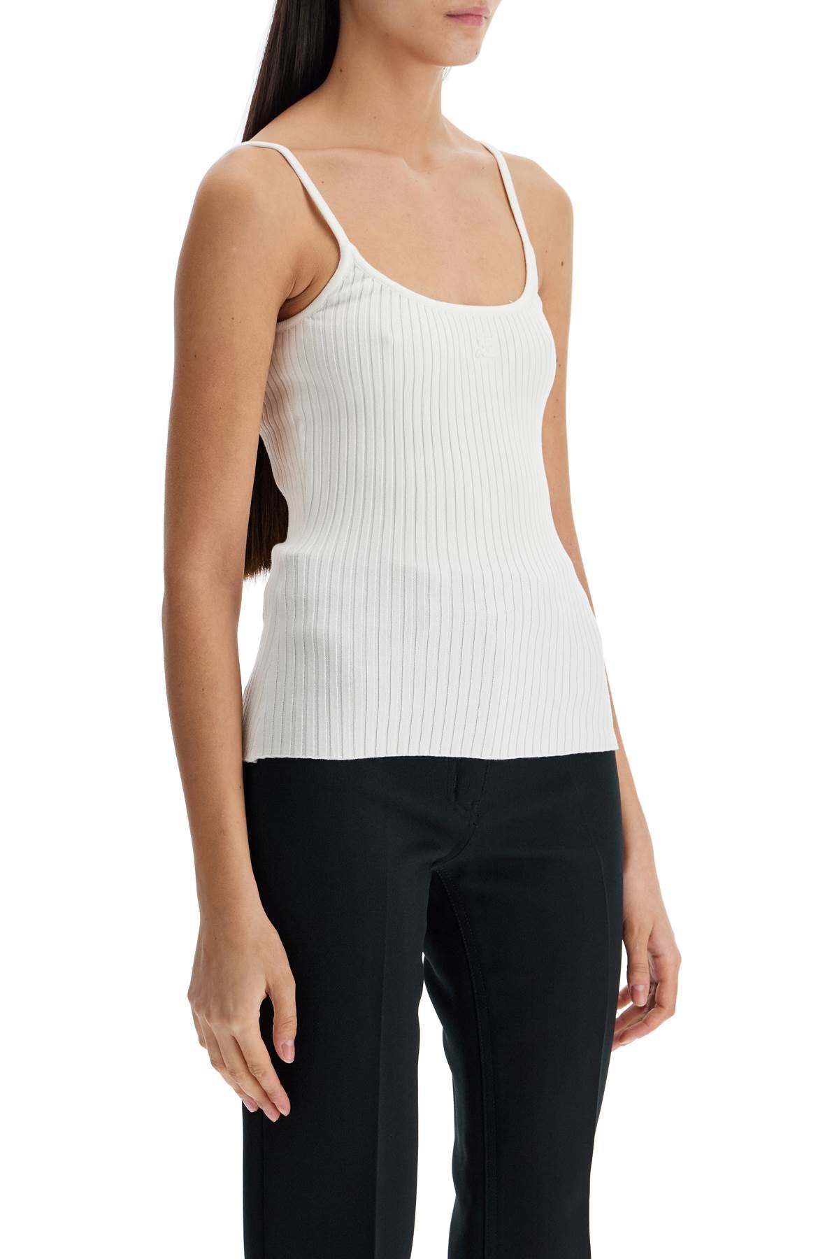 Courreges rib knit tank top image 1