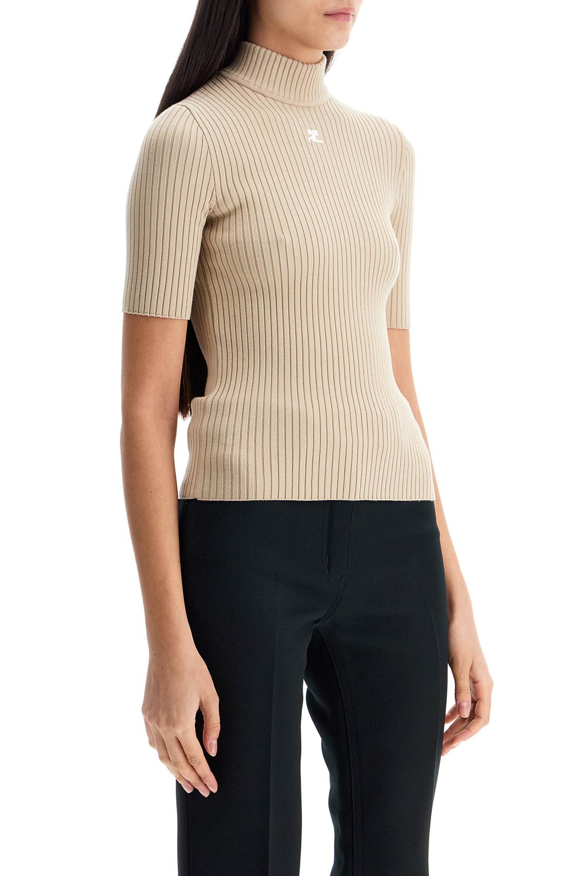 Courreges short-sleeved ribbed re-e image 1