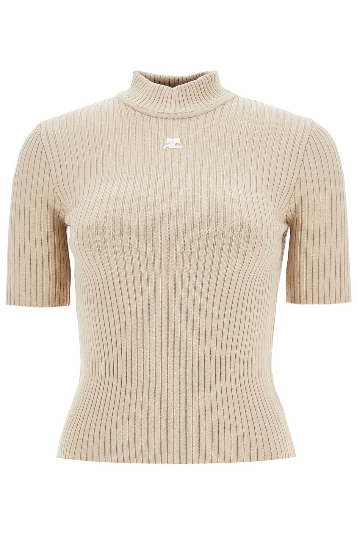 Courreges short-sleeved ribbed re-e image 0