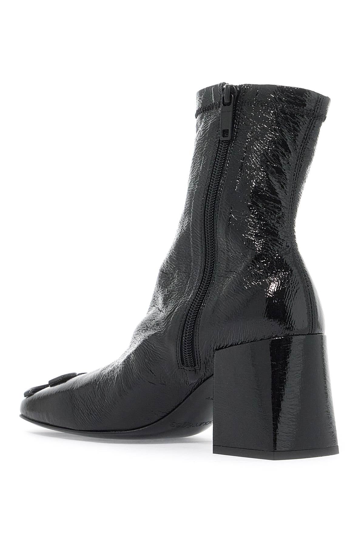 Courreges stretch vinyl ankle boots image 2