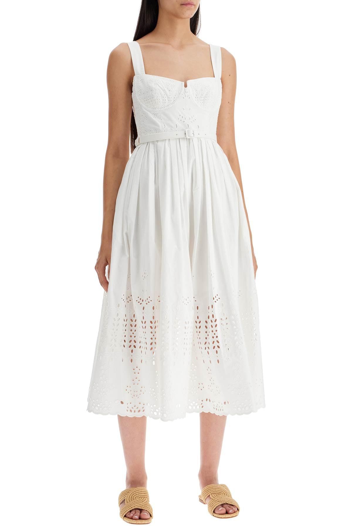 Self Portrait sangallo lace midi dress image 1