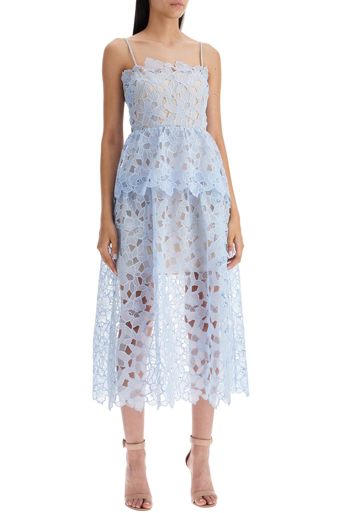 Self Portrait midi organza dress in image 1