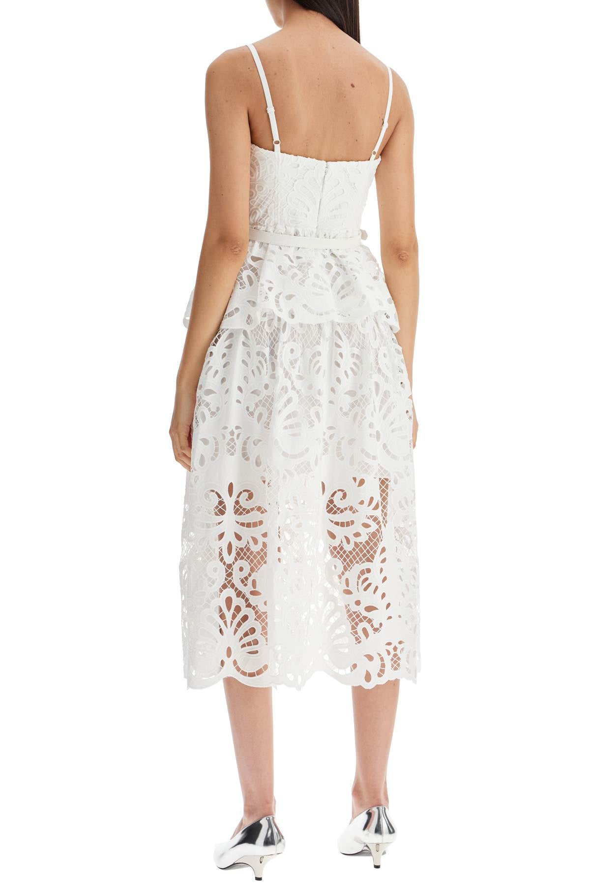 Self Portrait lace bustier dress with belt image 2