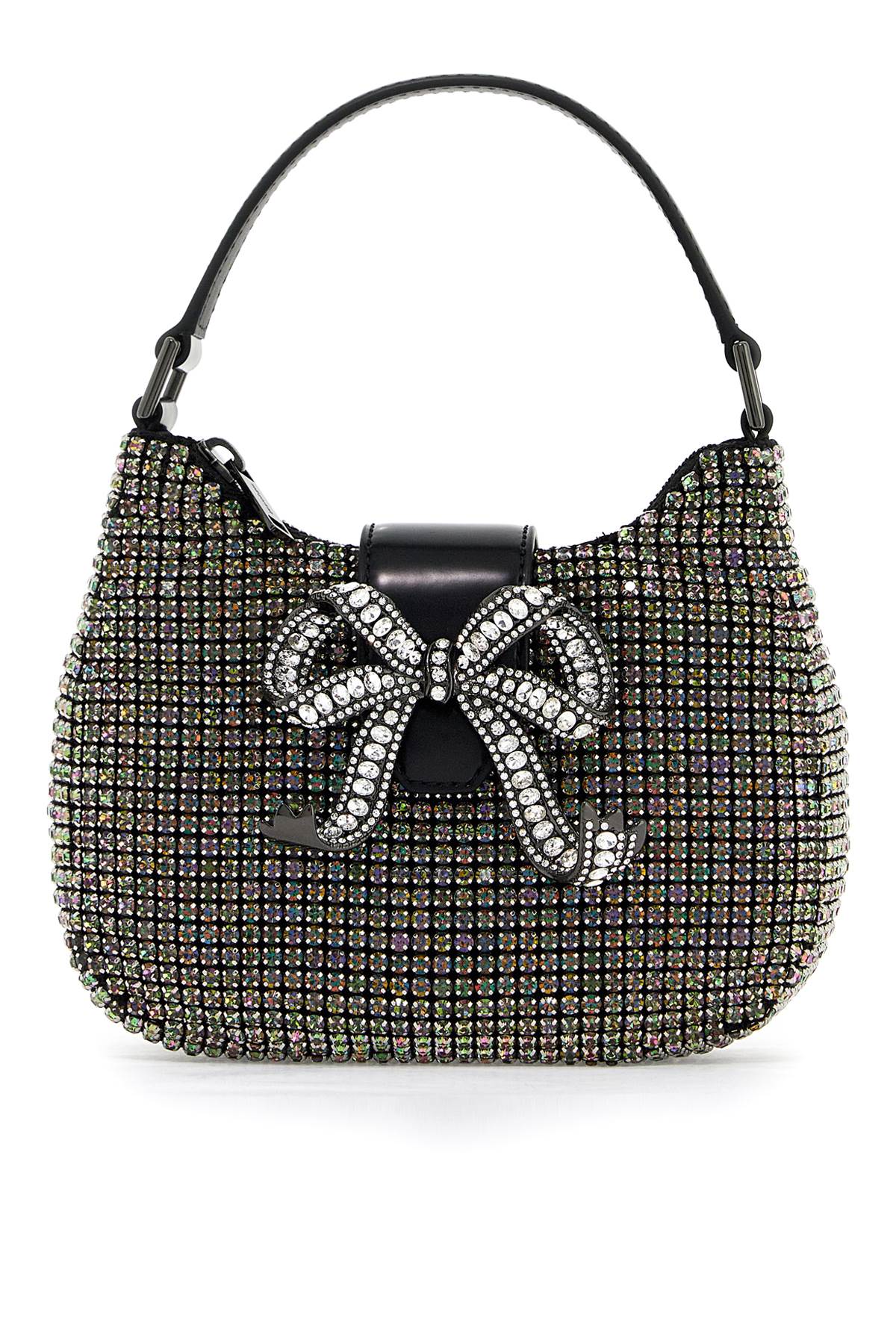 Self-Portrait Self Portrait mini crescent bow bag with crystals image 0