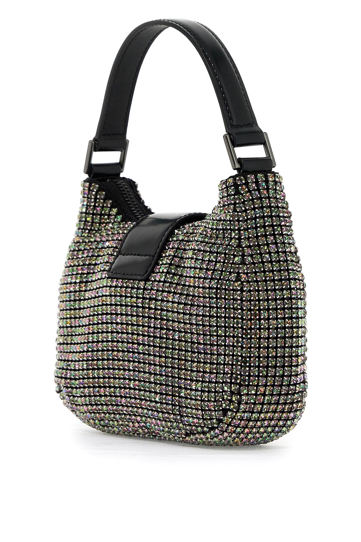 Self-Portrait Self Portrait mini crescent bow bag with crystals image 1