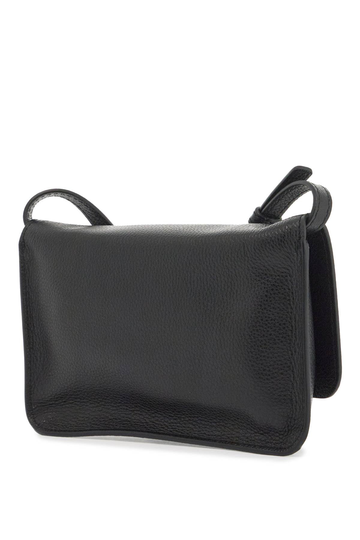 Marni Flap Trunk Leather Shoulder Bag with Embroidered Logo image 1