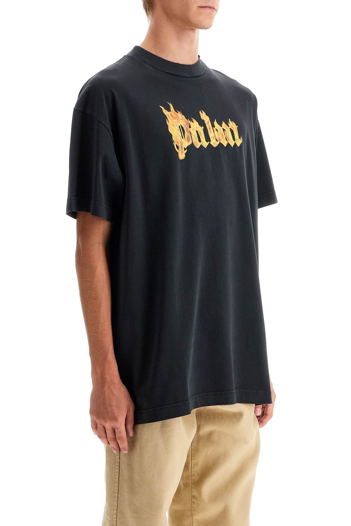 Palm Angels "burning logo t-shirt image 1