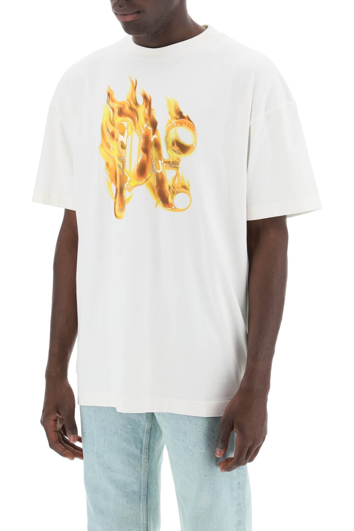 Palm Angels "burning monogram t image 3