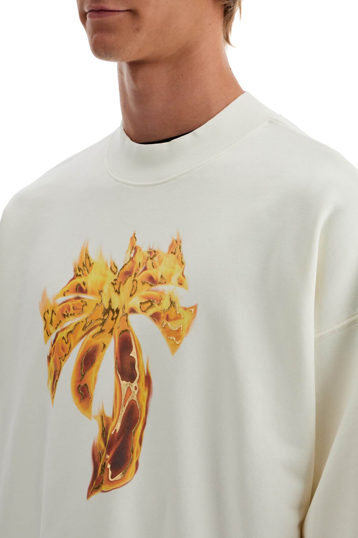 Palm Angels "burning palm oversized sweat image 3