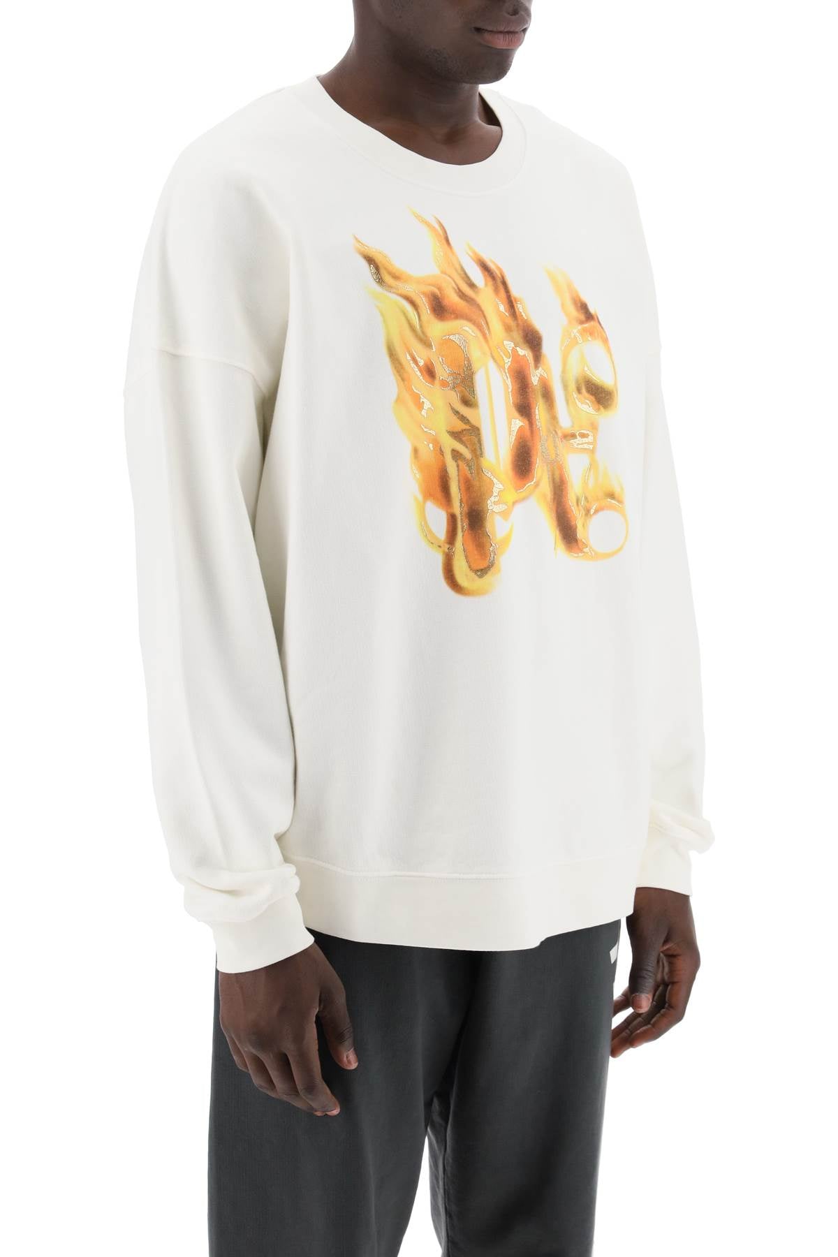 Palm Angels "burning monogram crewneck image 1