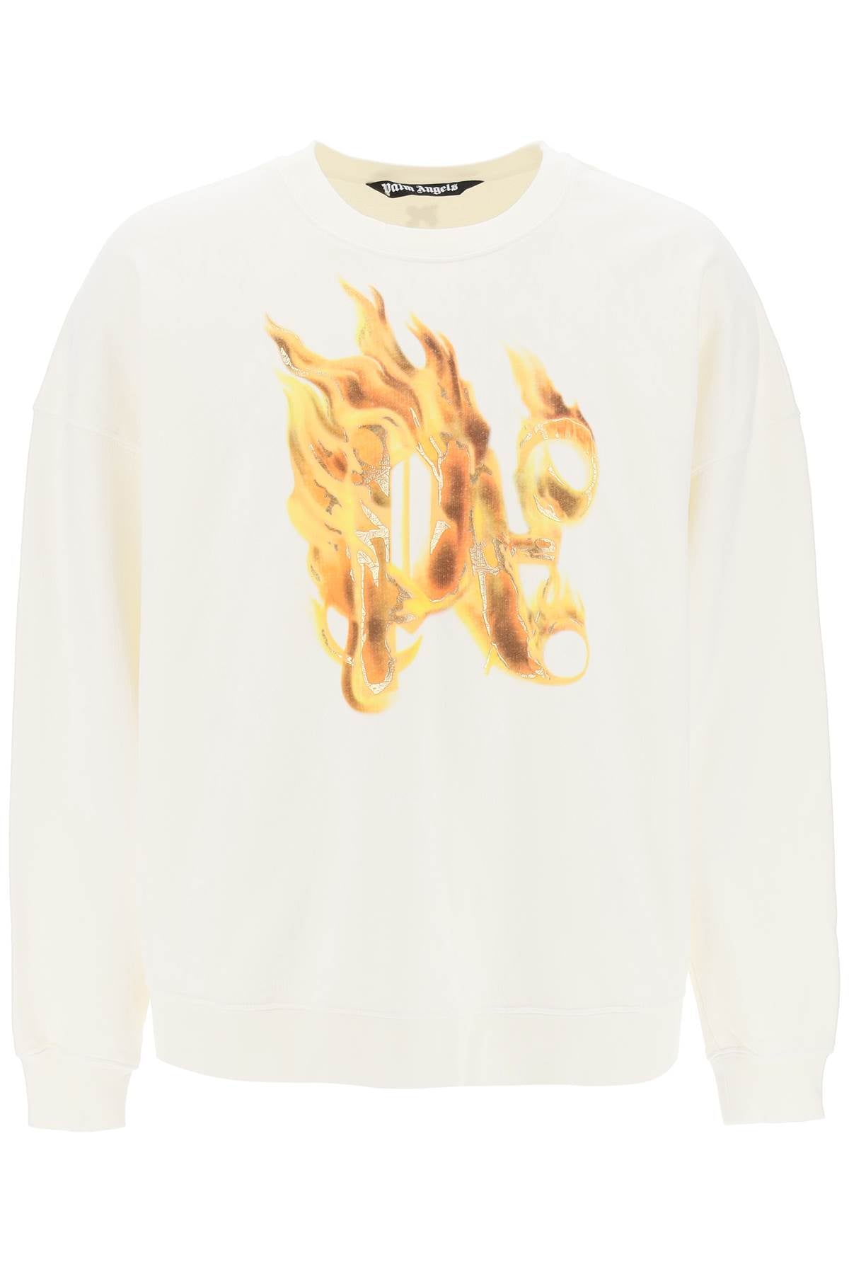 Palm Angels "burning monogram crewneck image 0