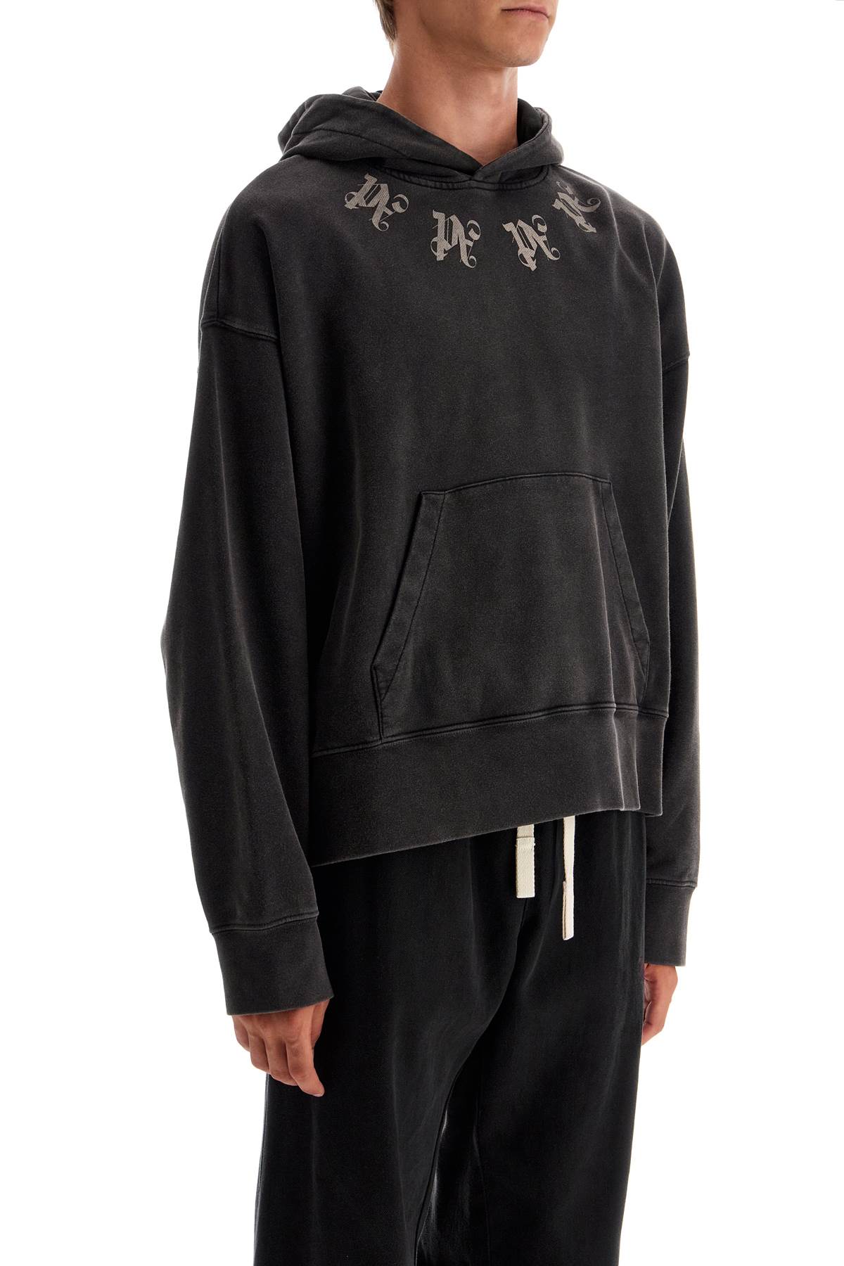 Palm Angels statement monogram hooded sweatshirt image 1