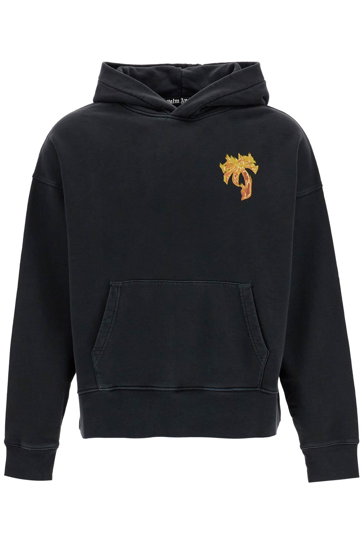 Palm Angels "burning palm oversized hoodie with hood" image 0