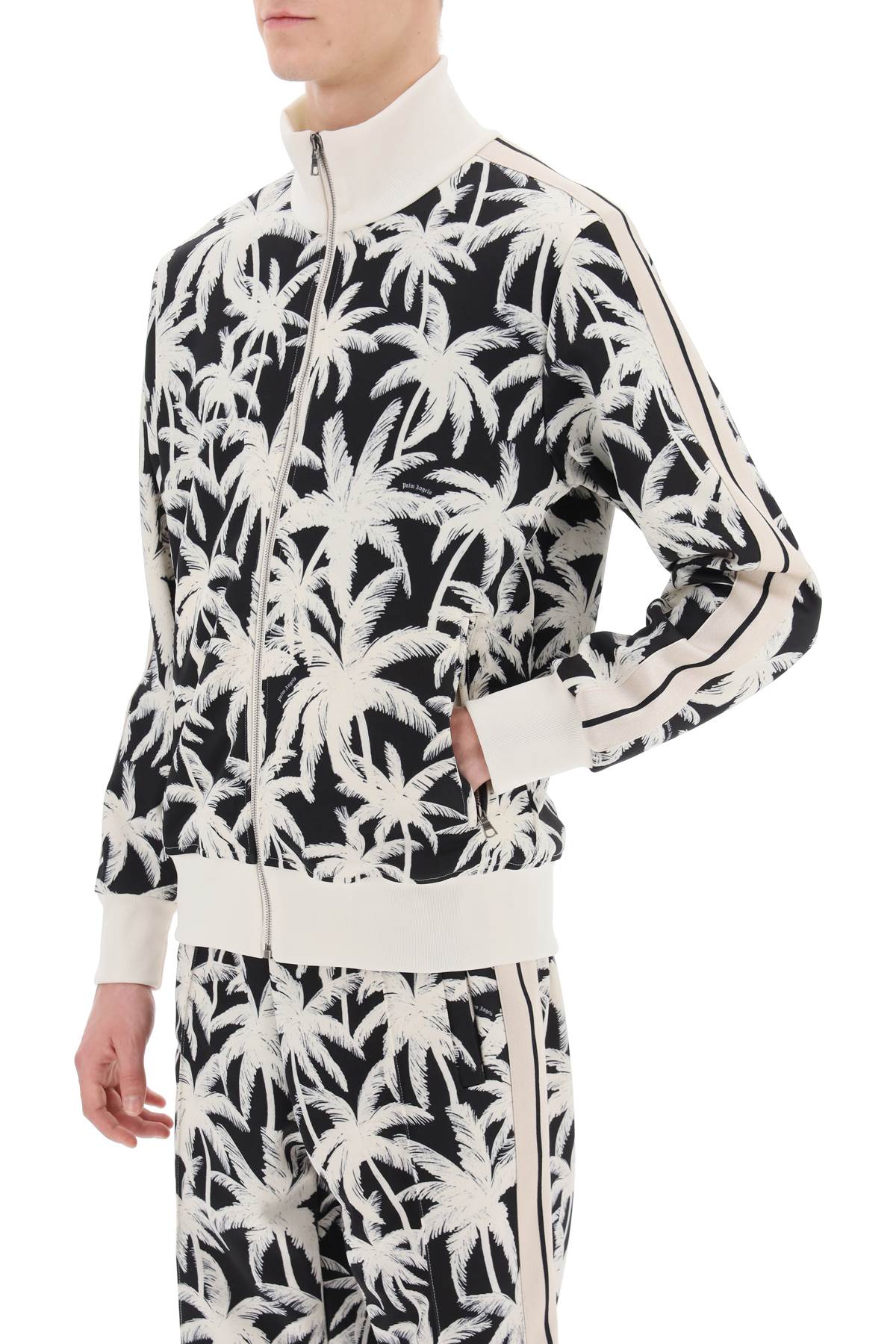 Palm Angels zip-up sweatshirt with palms print image 3