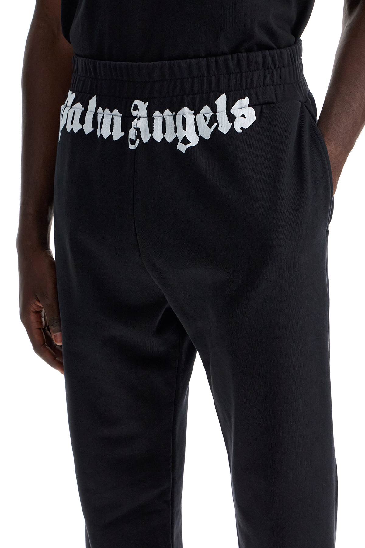 Palm Angels logo print joggers with seven image 3