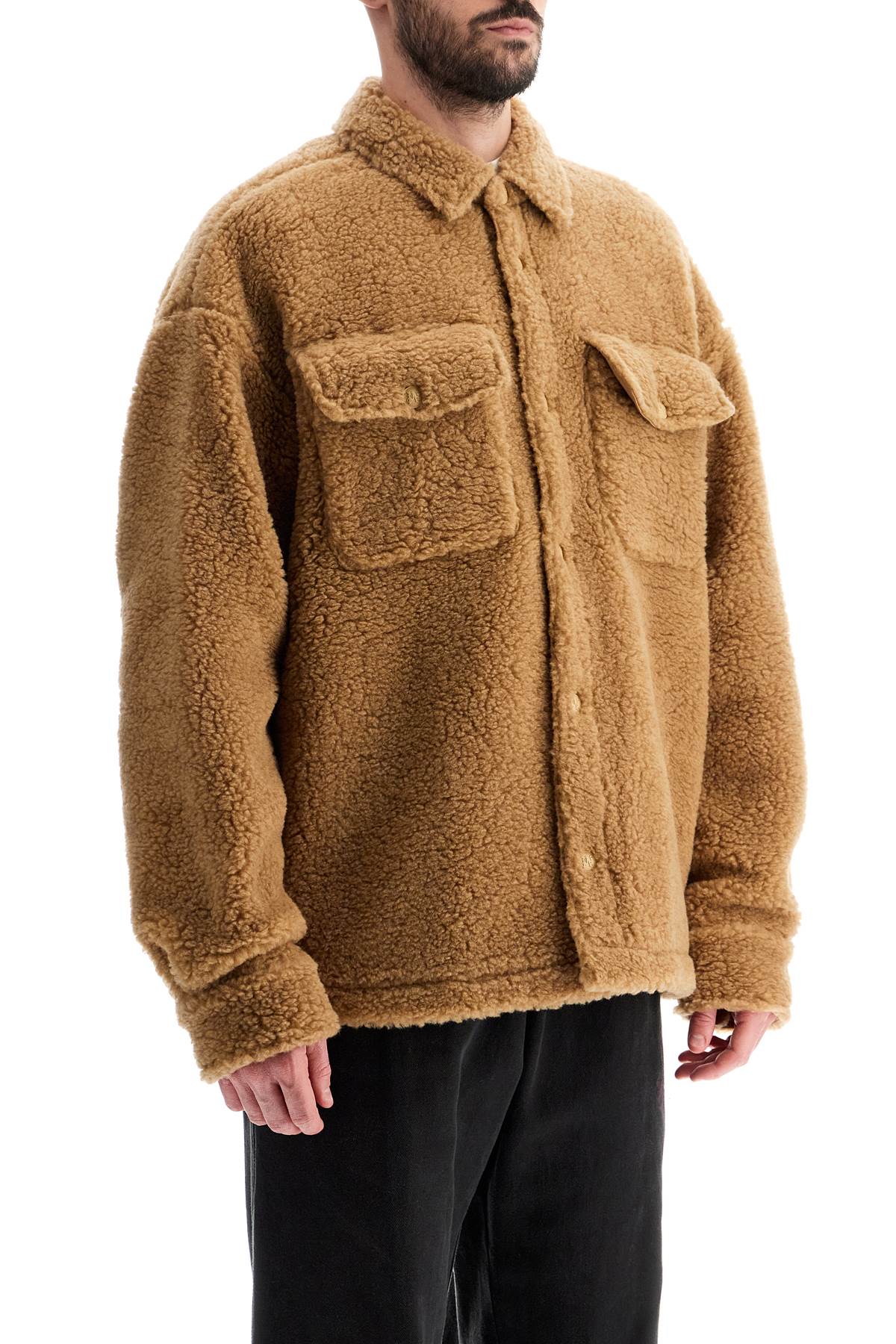 Palm Angels Teddy Bear Overshirt for Men image 1