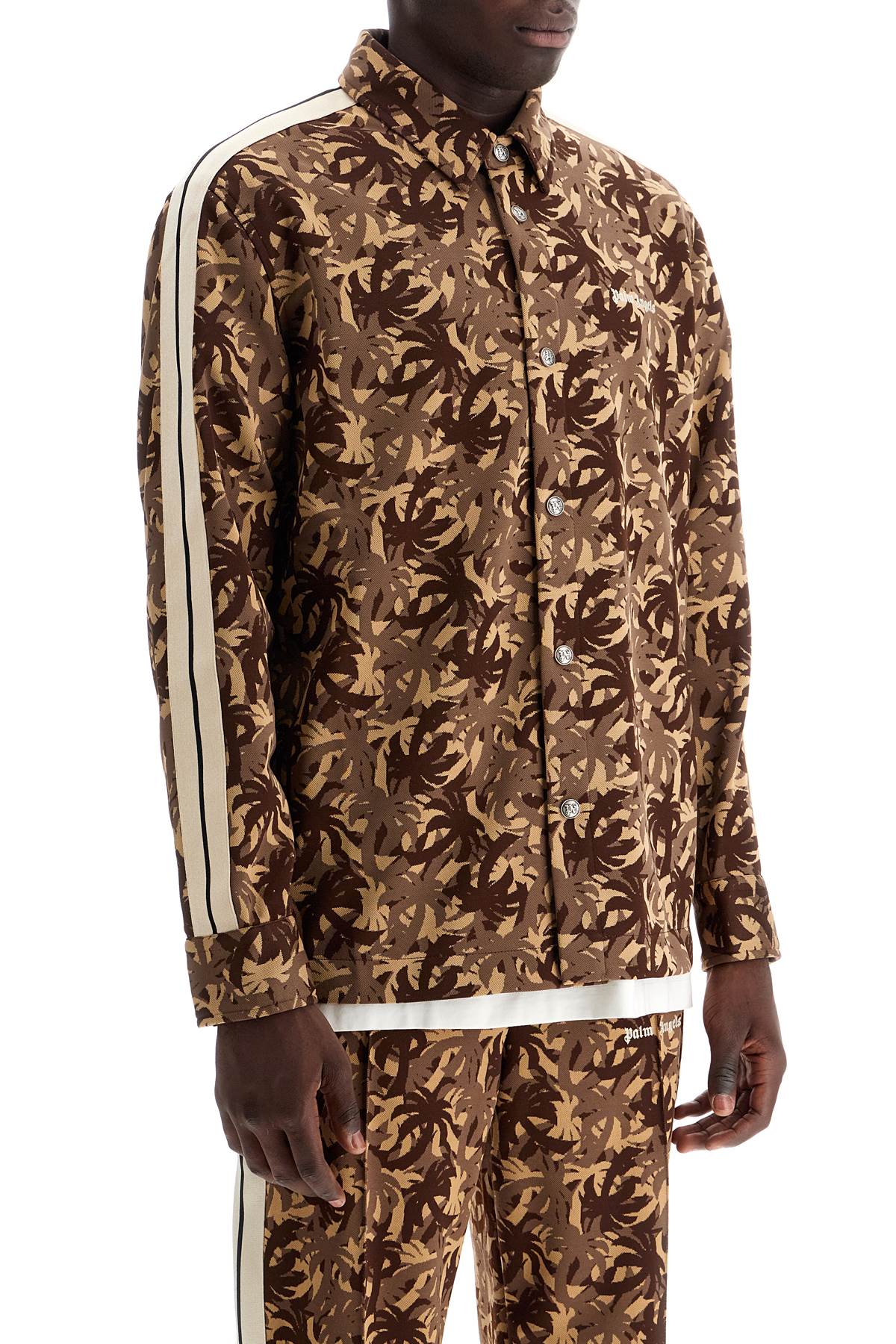 Palm Angels camouflage track overshirt image 1