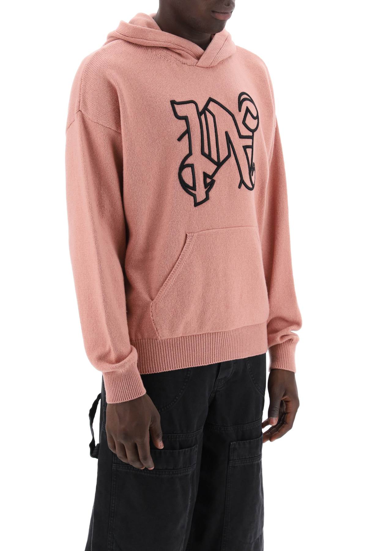 Palm Angels Oversized Monogram Knit Sweatshirt image 1