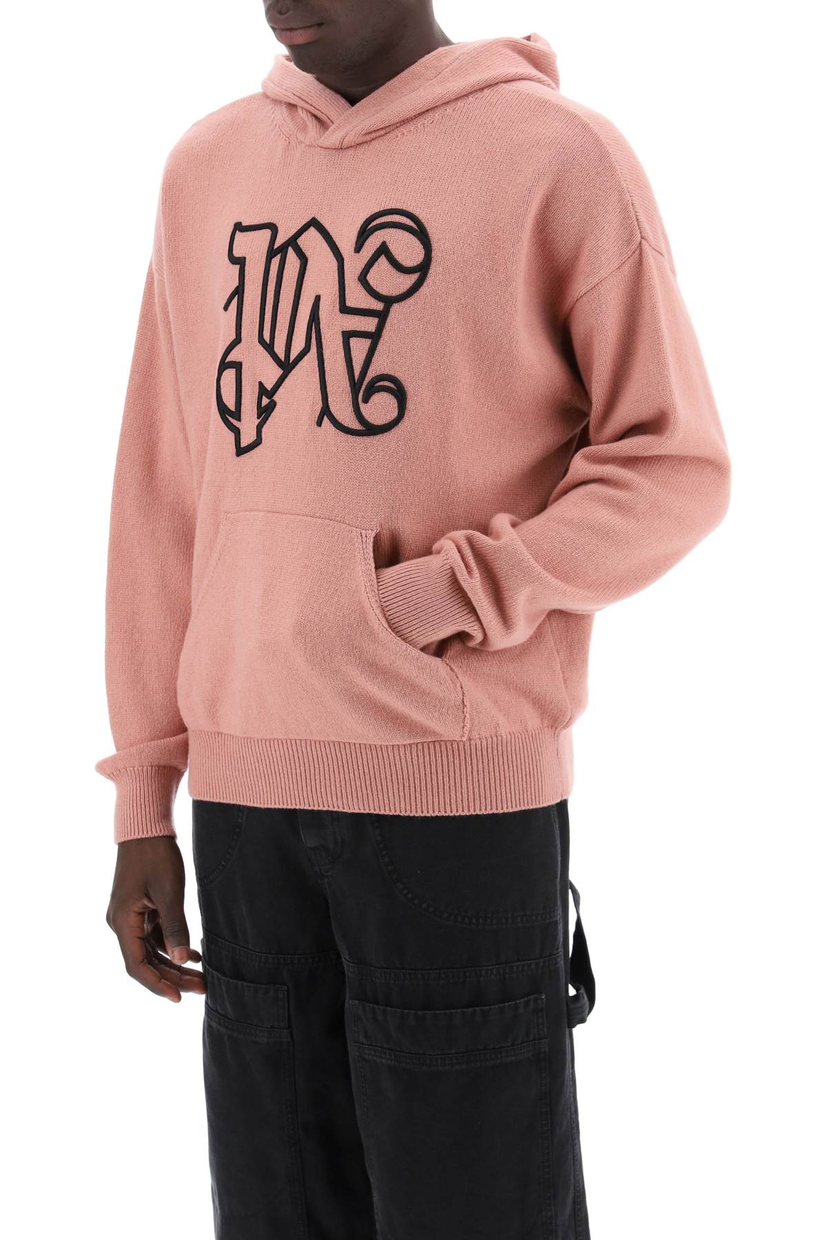 Palm Angels Oversized Monogram Knit Sweatshirt image 3