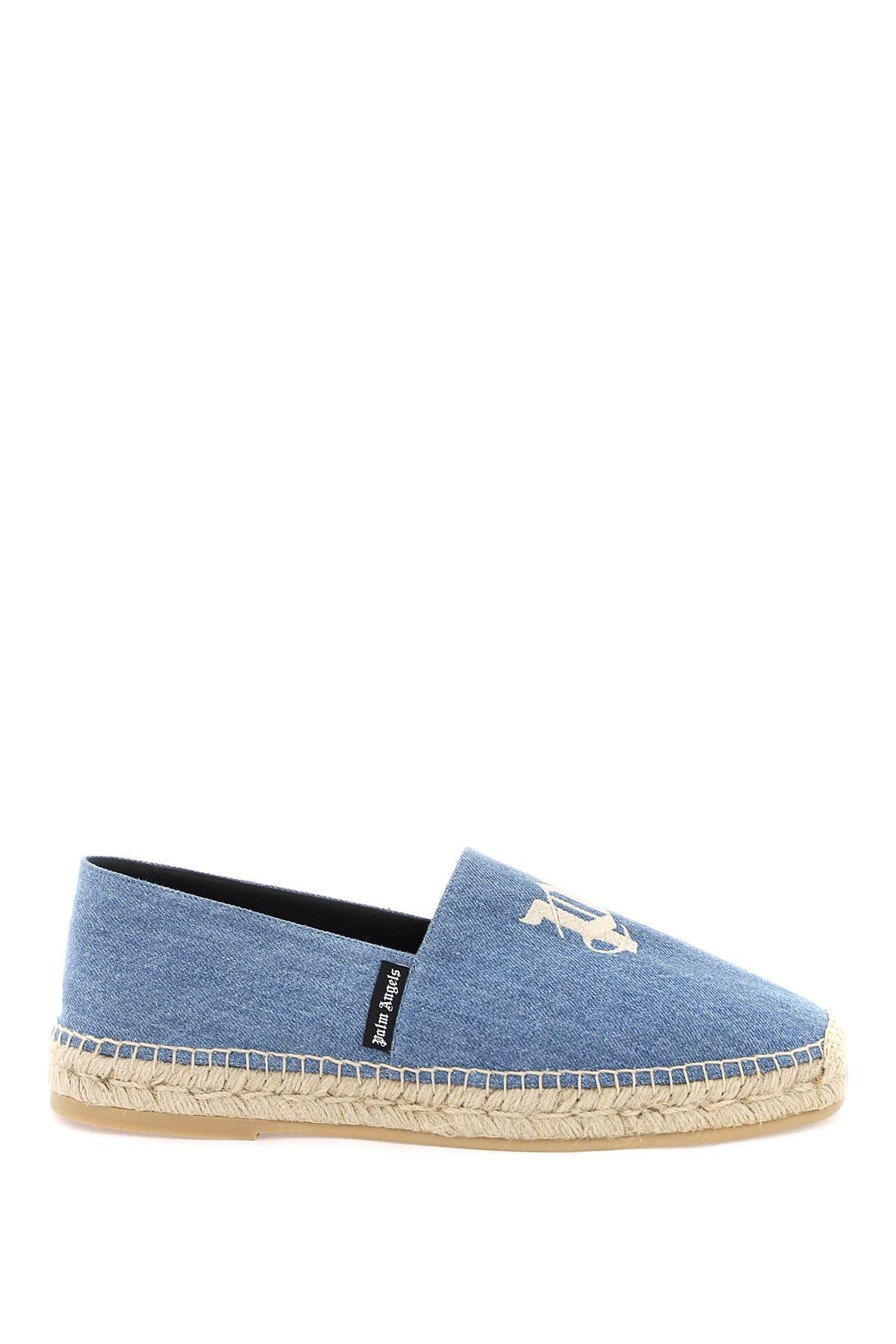 Palm Angels denim espadrilles with embroidered logo image 0