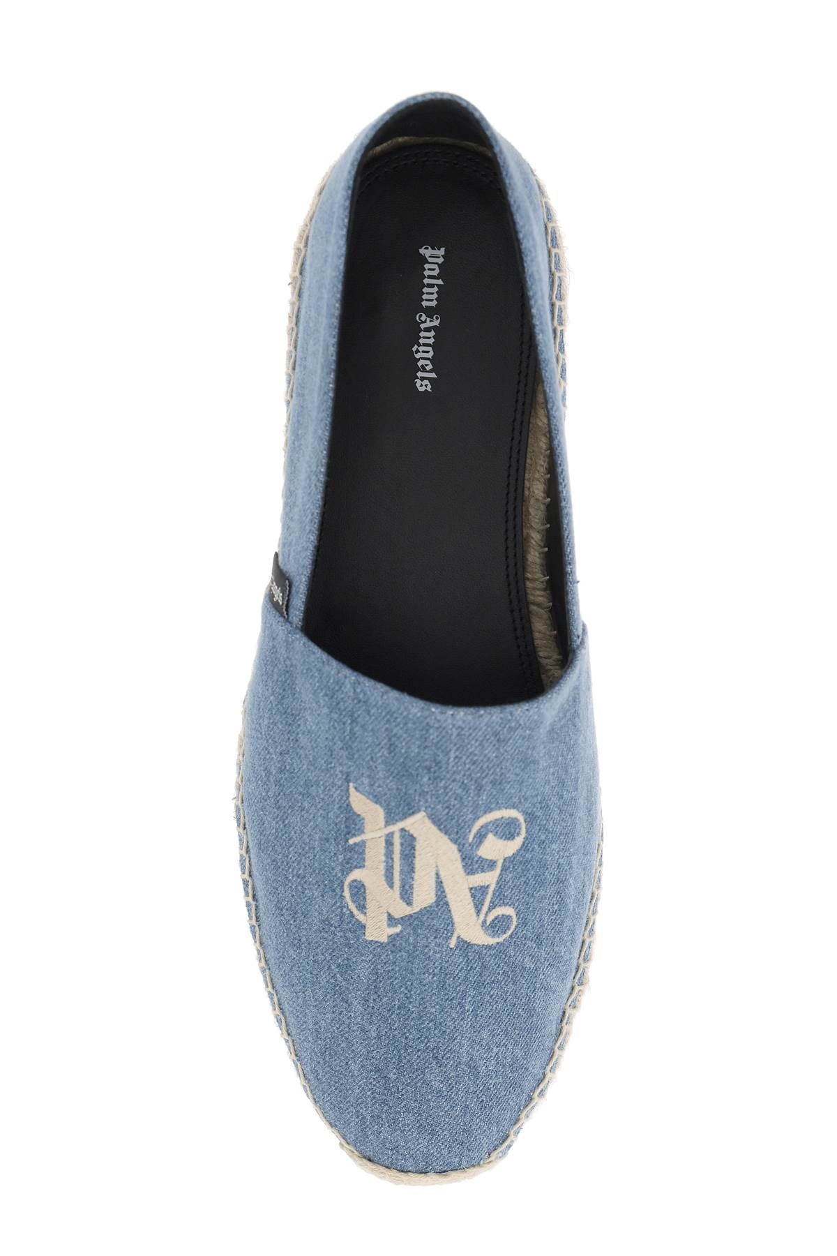 Palm Angels denim espadrilles with embroidered logo image 1