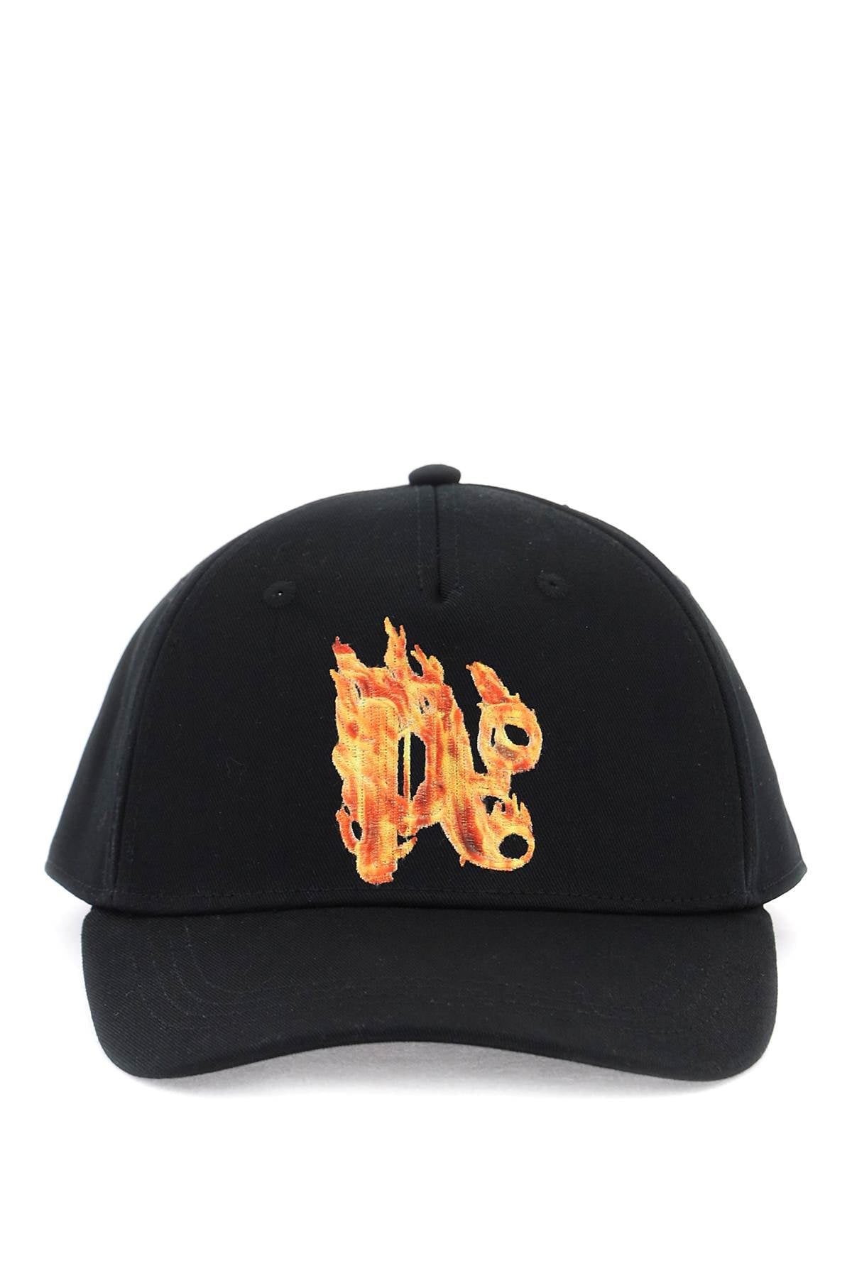 Palm Angels burning monogram baseball cap image 0