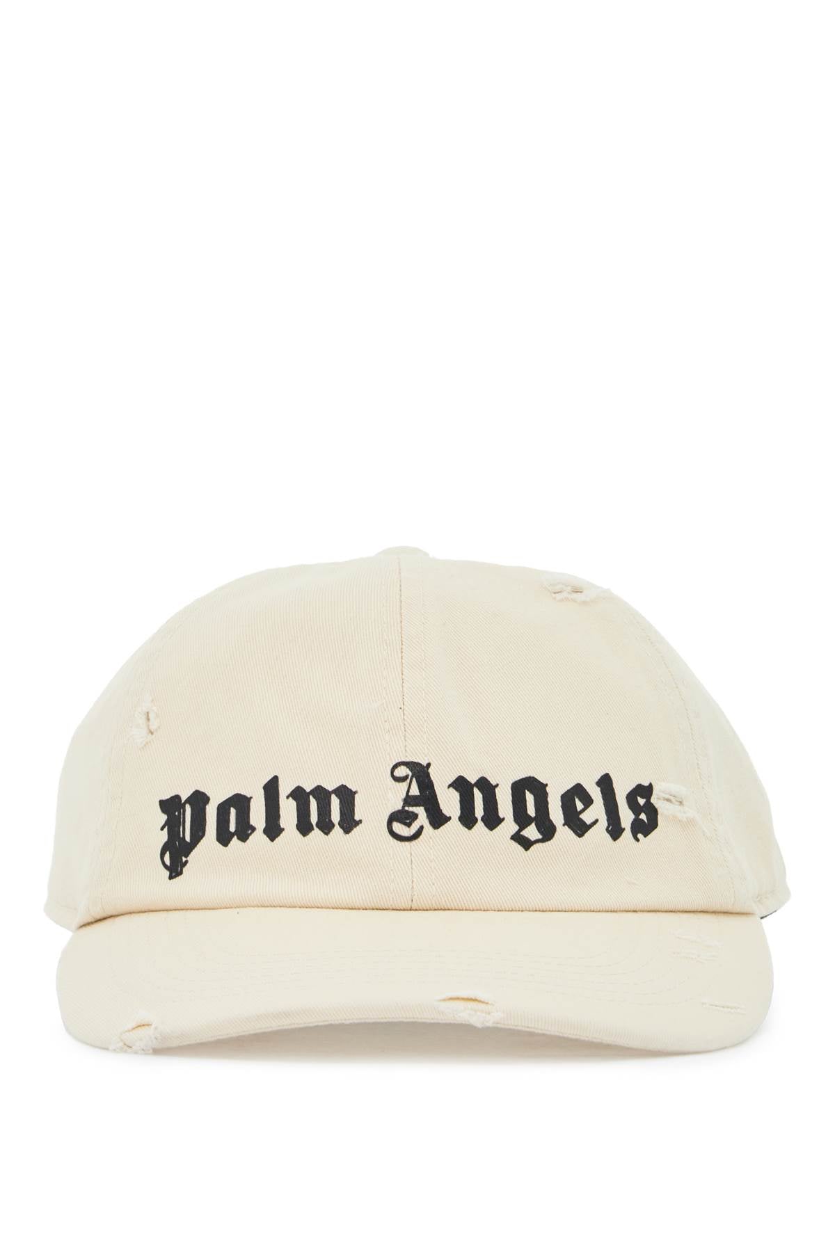 Palm Angels Distressed Baseball Cap with Logo image 0