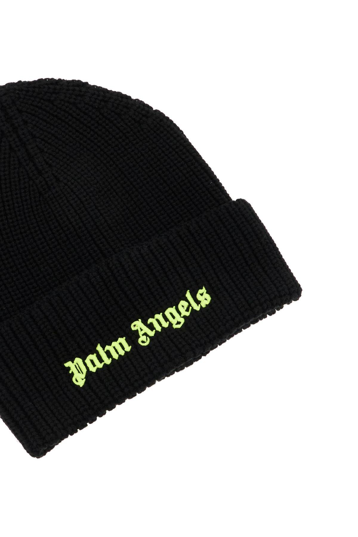 Palm Angels fluorescent logo beanie image 2