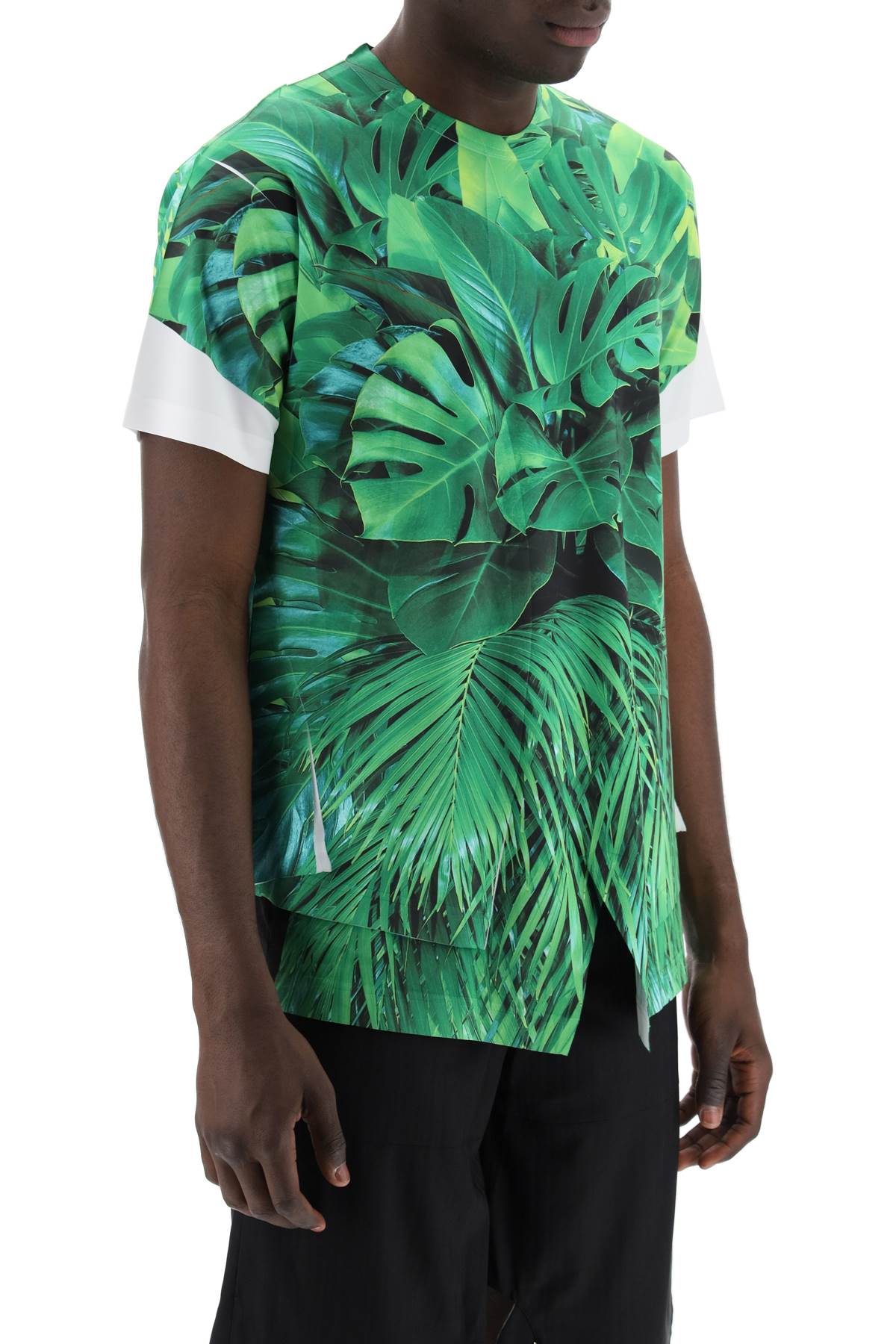 Comme Des Garcons Homme Plus jungle print t-shirt with image 1