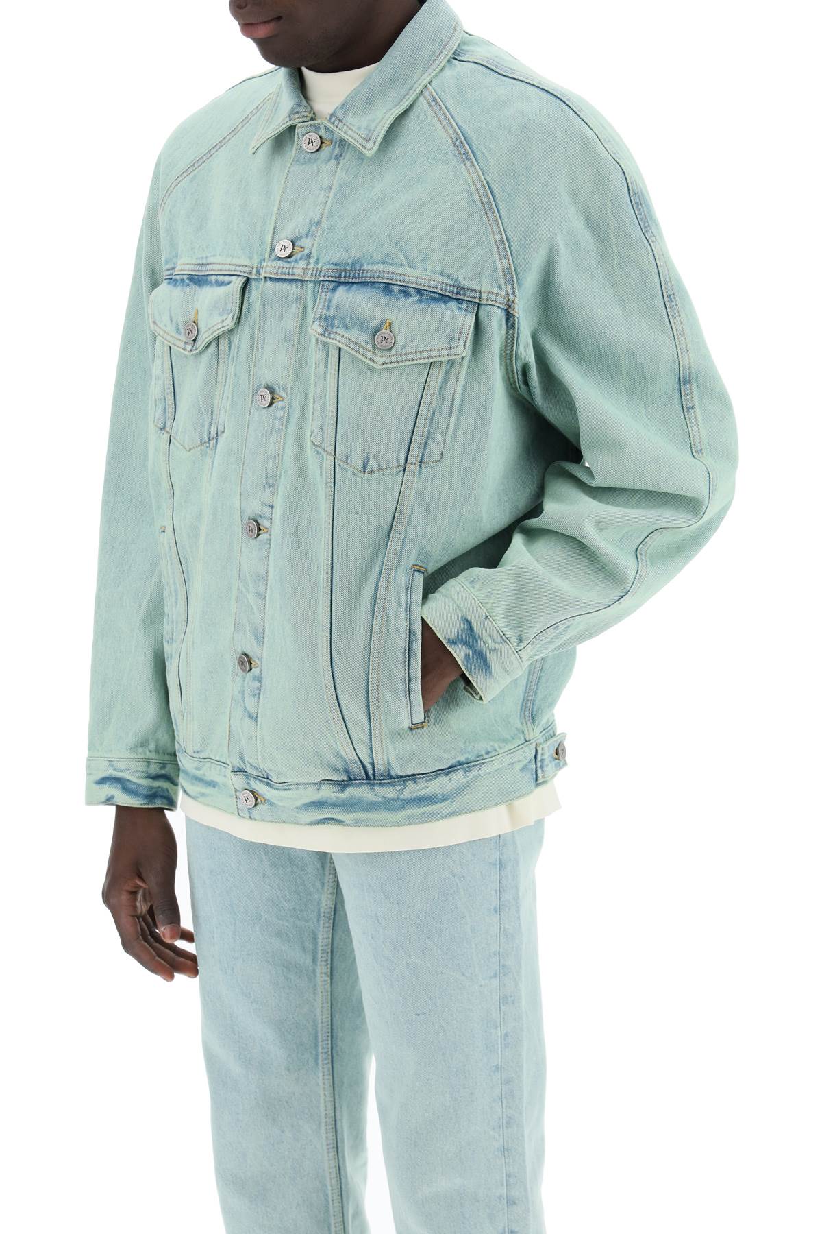 Palm Angels "denim overdye jacket image 3