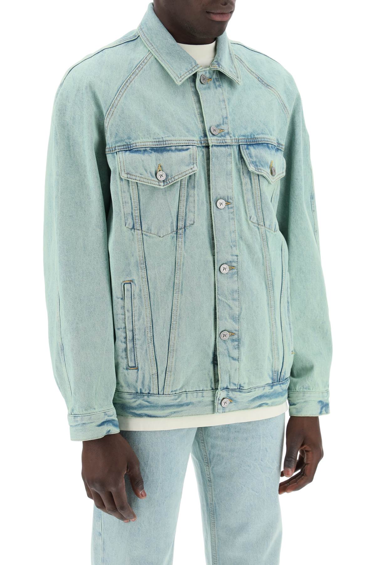 Palm Angels "denim overdye jacket image 1