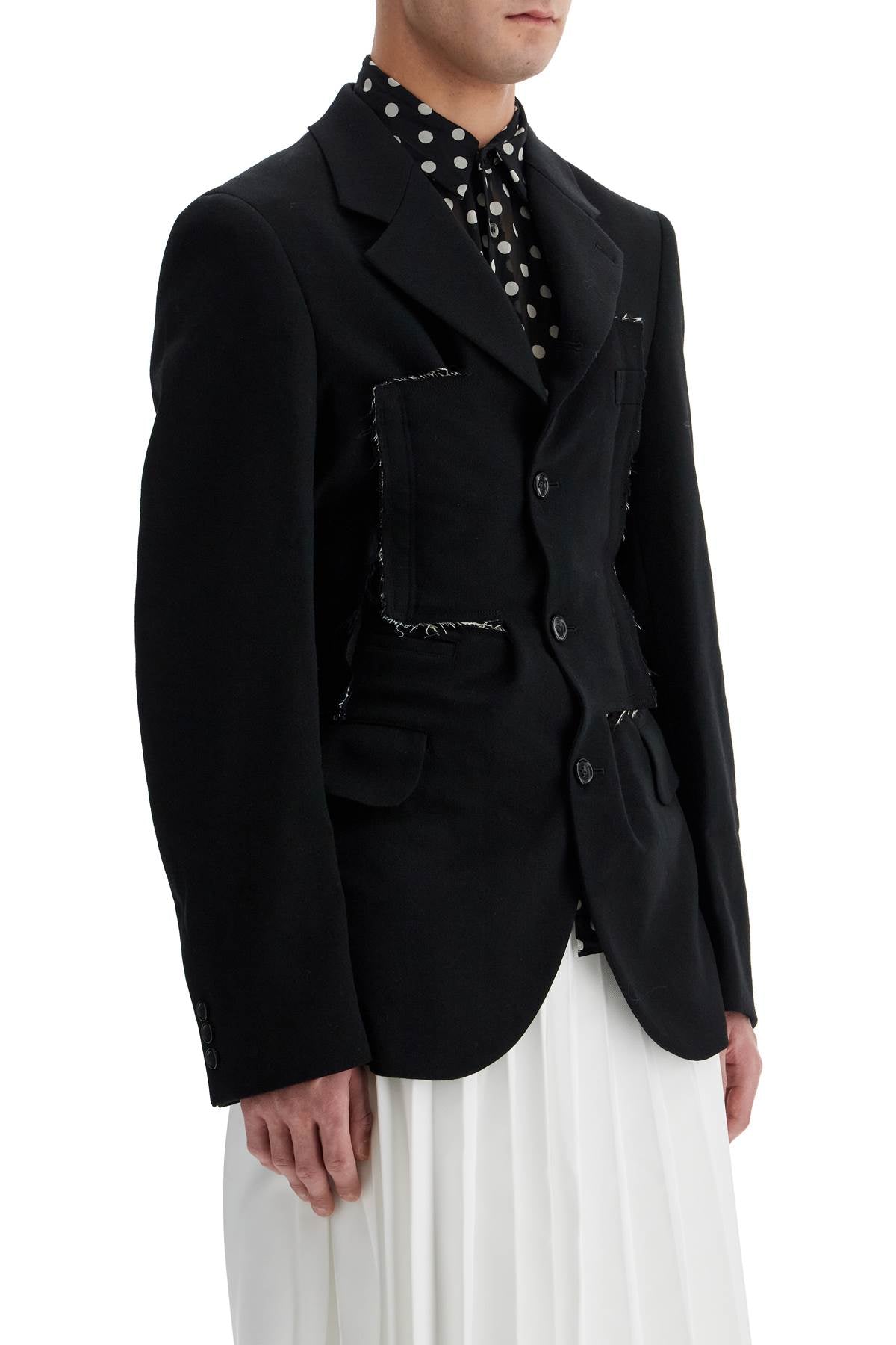 Comme Des Garçons Homme Plus Reconstructed Wool Blend Jacket image 1