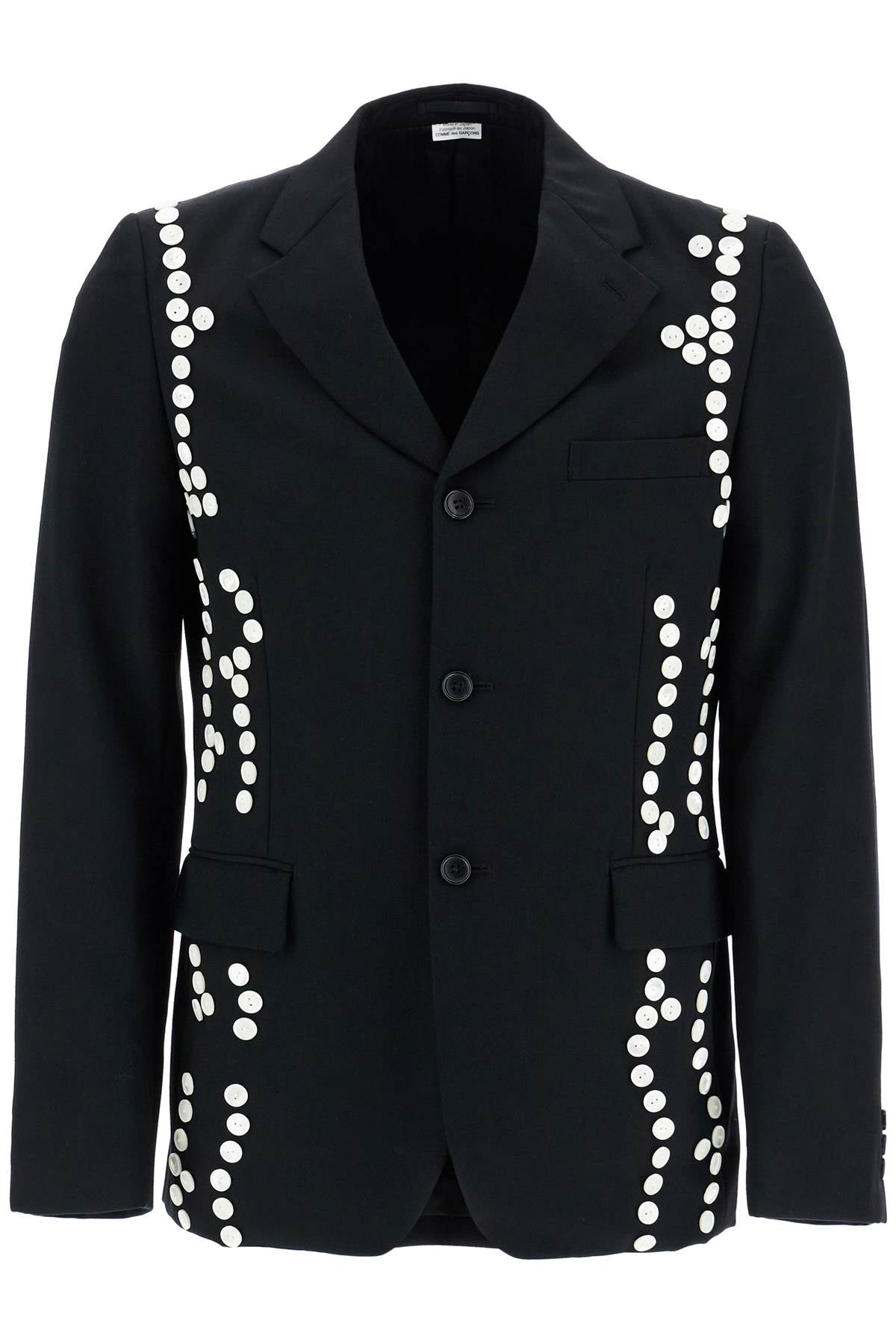 Comme Des Garcons Homme Plus single-breasted jacket with decorative buttons image 0