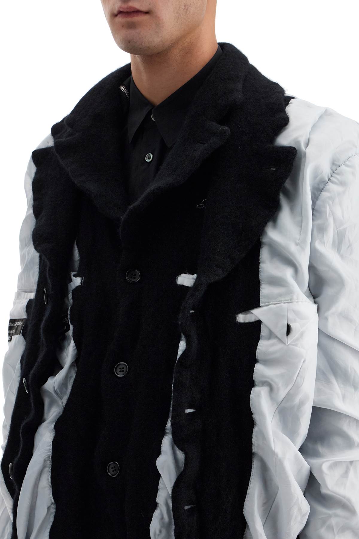 Comme Des Garcons Homme Plus layered jacket with inside out effect image 3