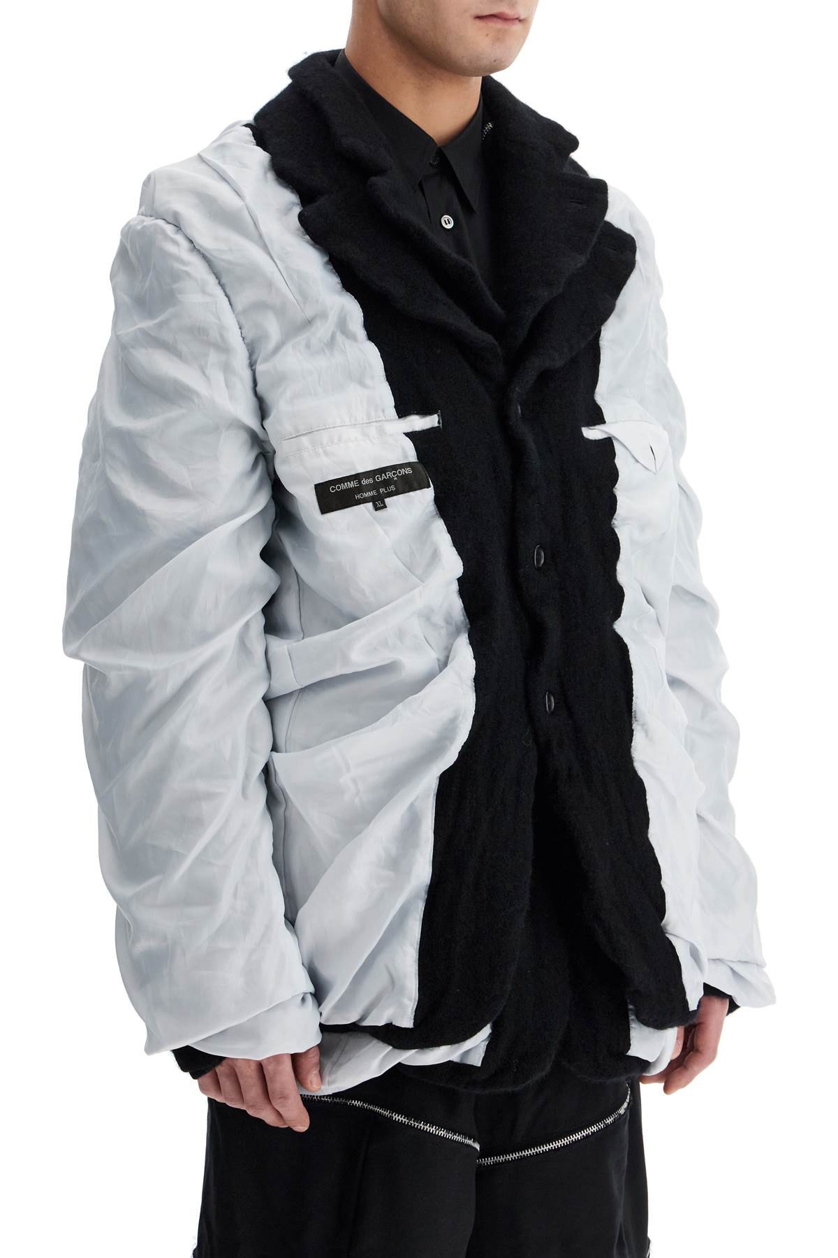 Comme Des Garcons Homme Plus layered jacket with inside out effect image 1