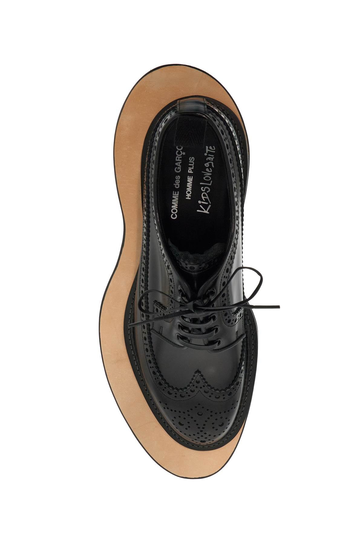 Comme des Garçons Homme Plus Lace-Up Floating Leather Shoes image 1