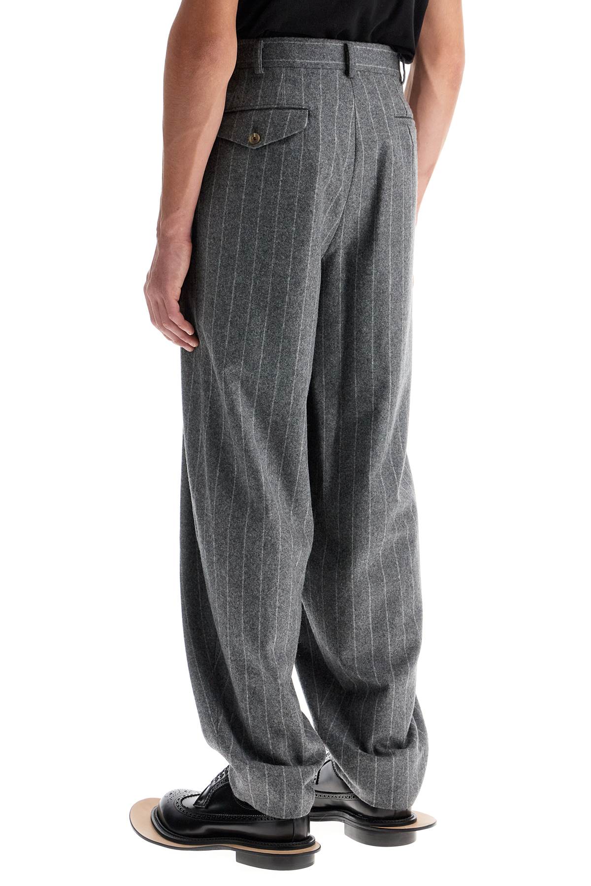 Comme des Garçons Homme Plus Striped Wool Trousers image 2