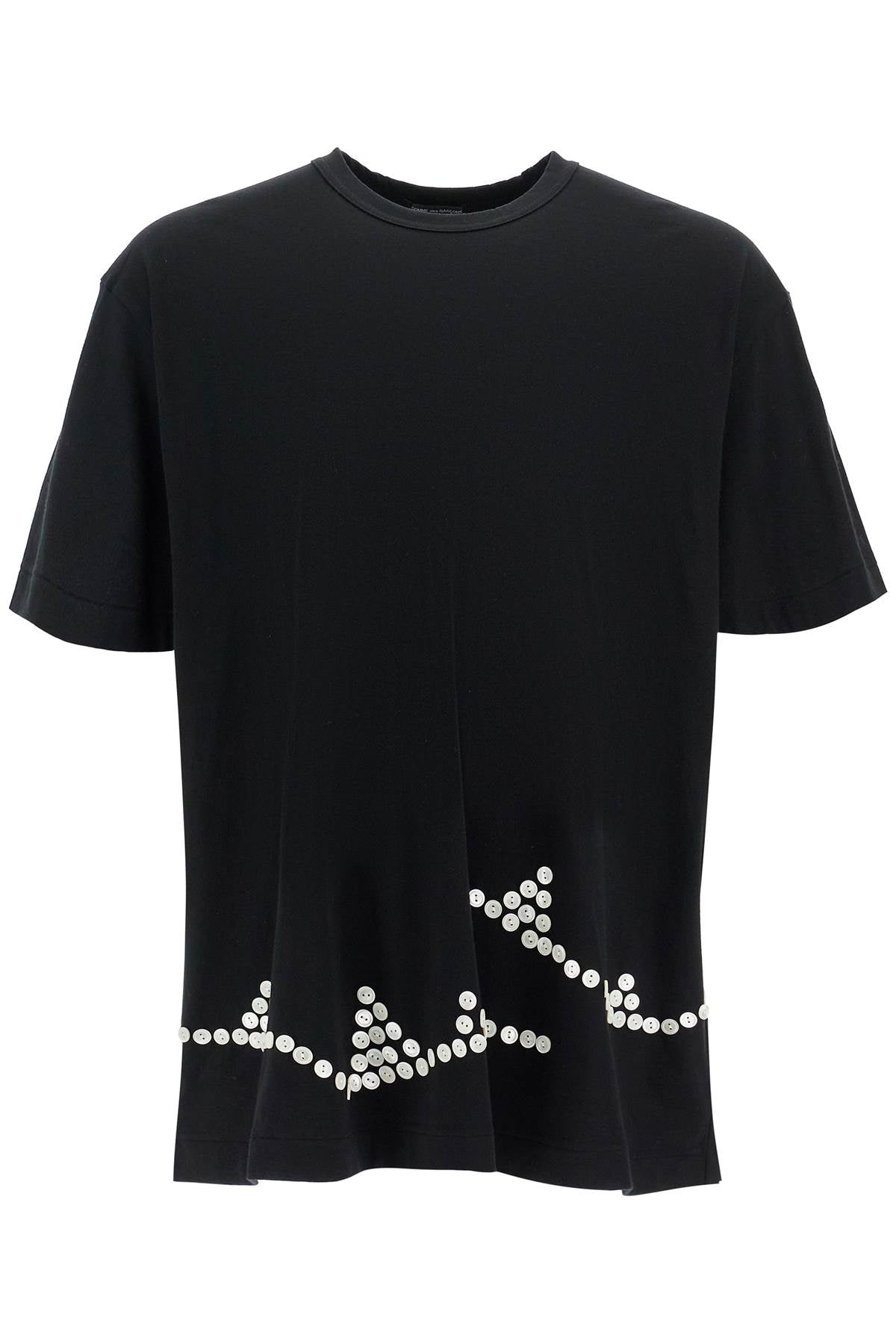 Comme Des Garcons Homme Plus Embroidered Button-Up T-Shirt image 0