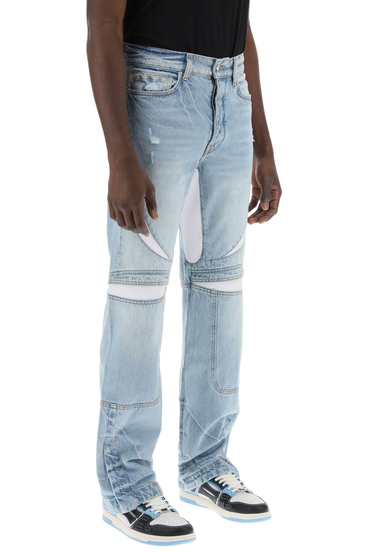 Amiri mx-3 jeans with mesh inserts image 1