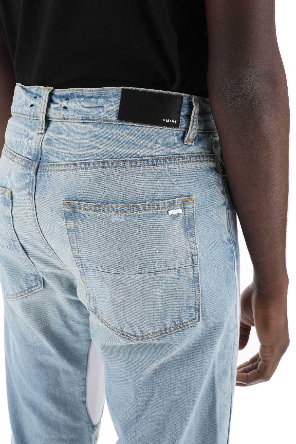 Amiri mx-3 jeans with mesh inserts image 3