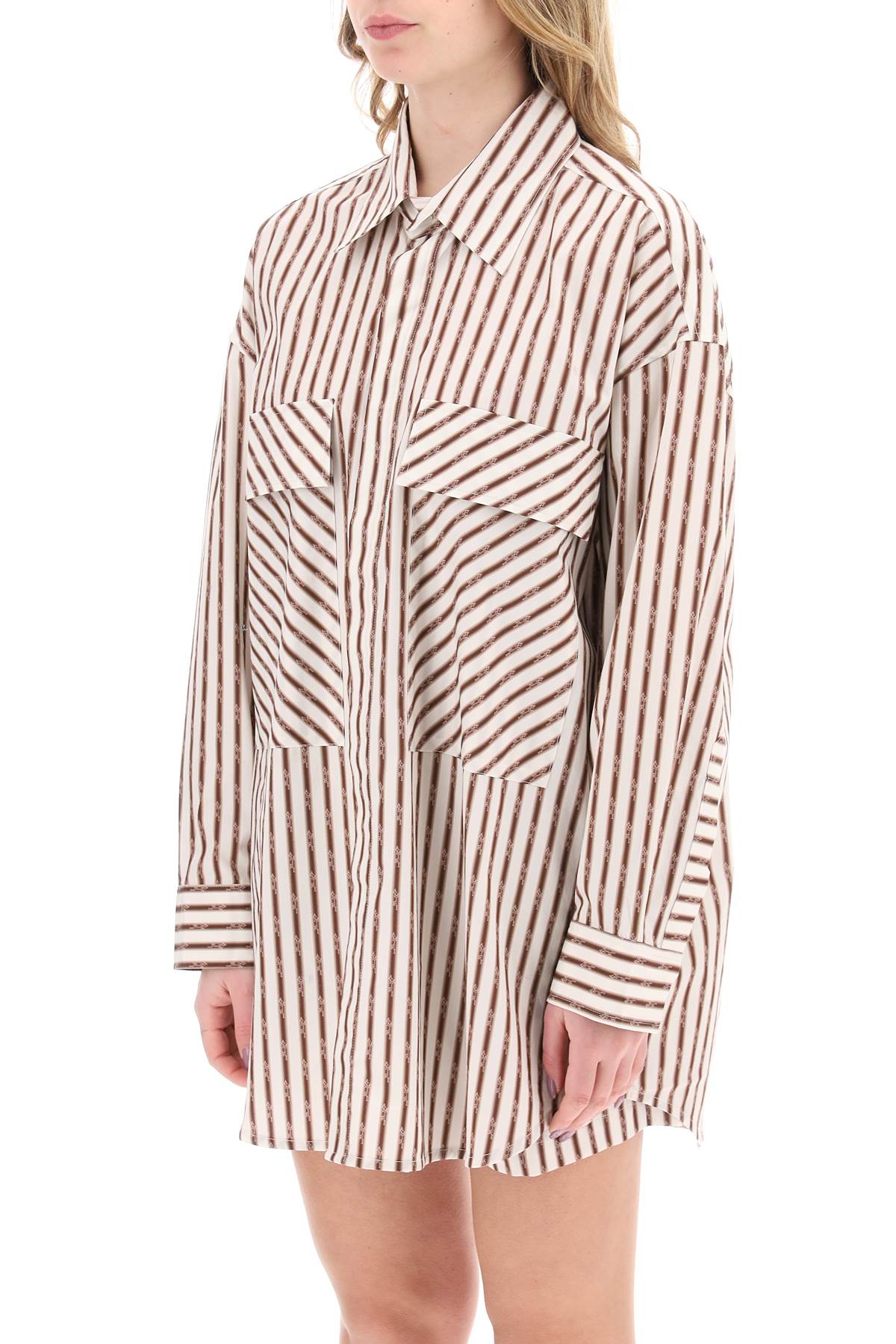 Amiri Striped Maxi Shirt for Men image 3