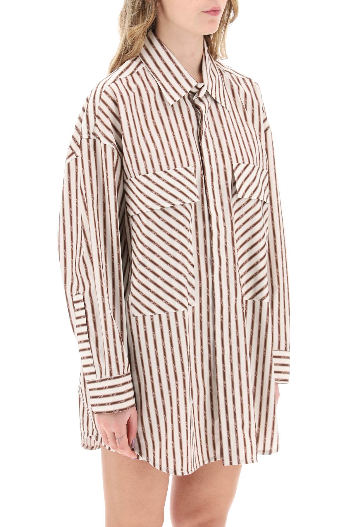 Amiri Striped Maxi Shirt for Men image 1