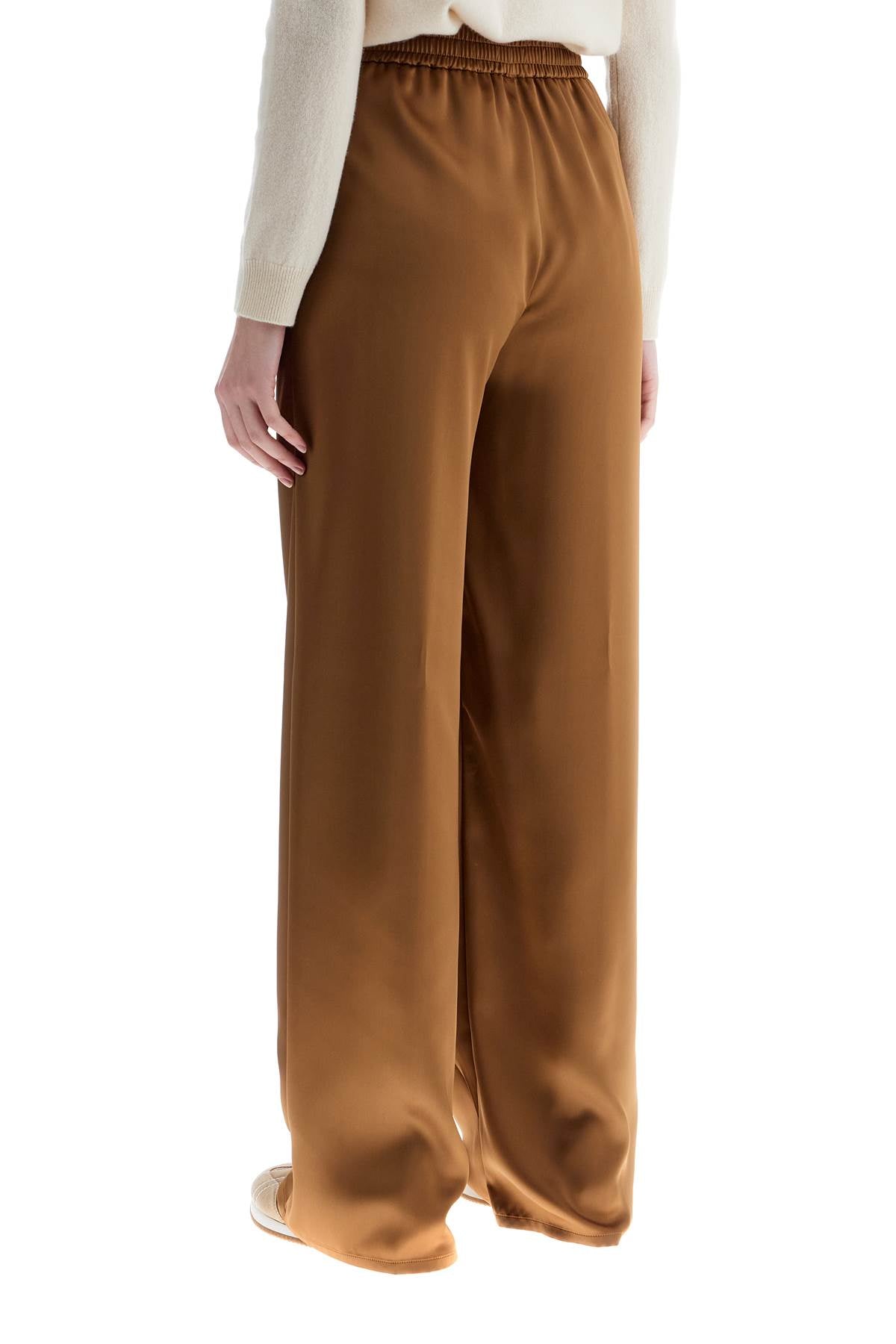 HERNO wide leg camel polyester pants image 2