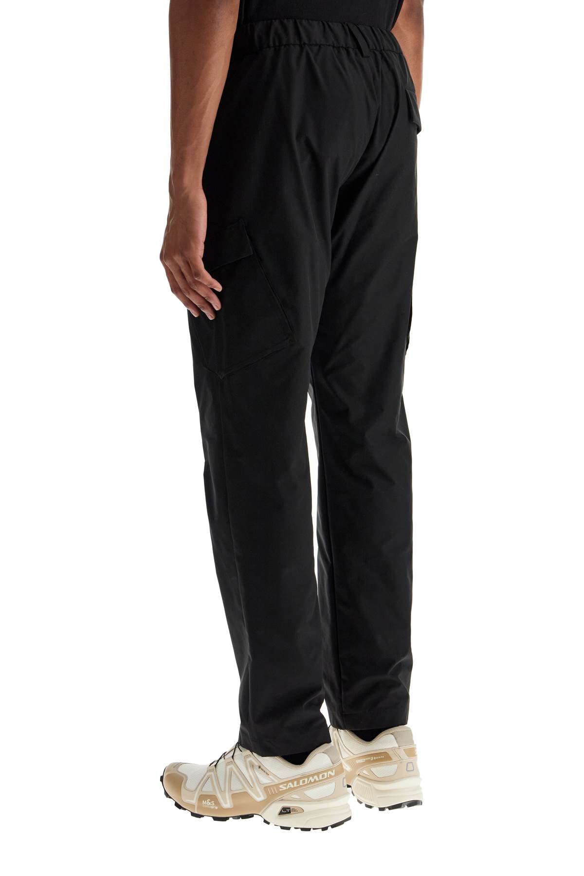 HERNO black polyester pants with patch pockets image 2