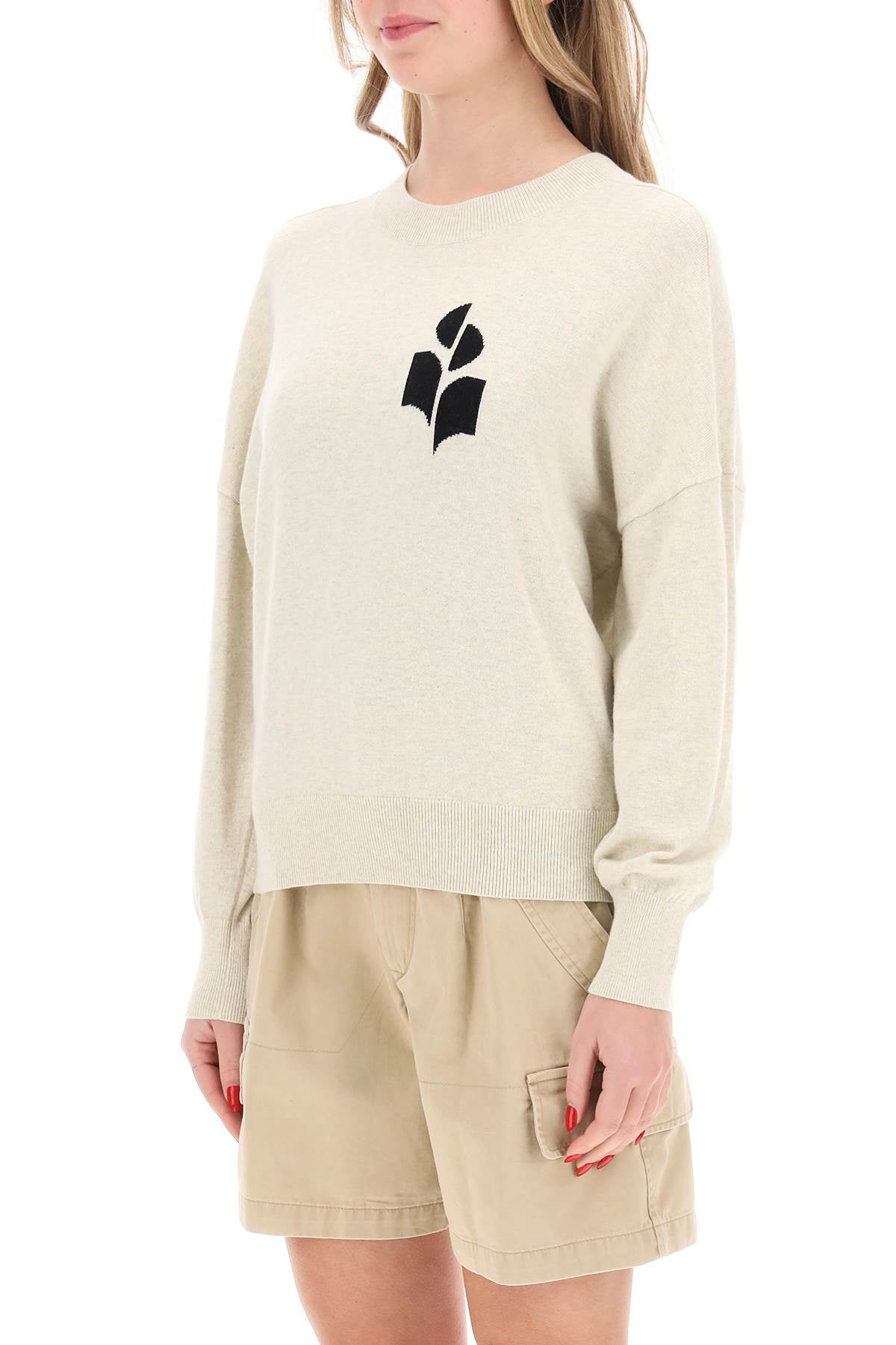 Isabel Marant Etoile marisans sweater with logo intarsia image 3