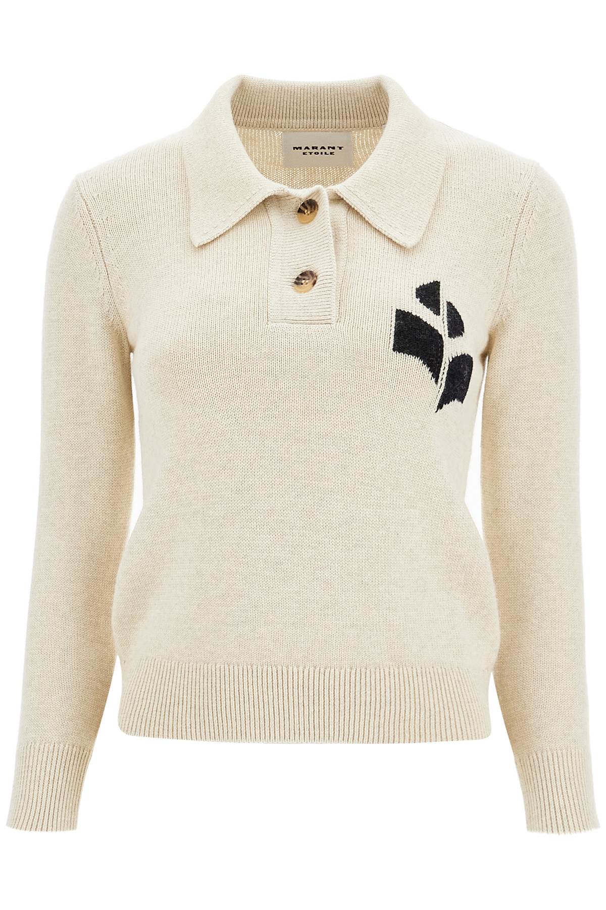 Isabel Marant Etoile cotton and wool nola polo pullover image 0