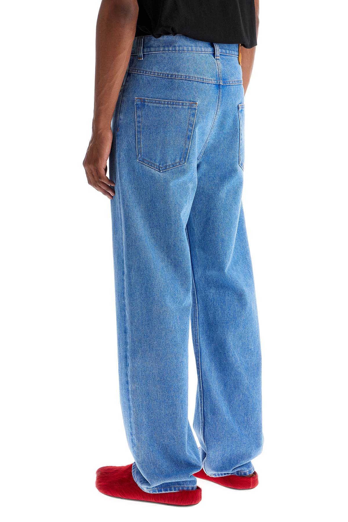 Marni Organic Coated Denim Jeans - Straight Relaxed Fit image 2