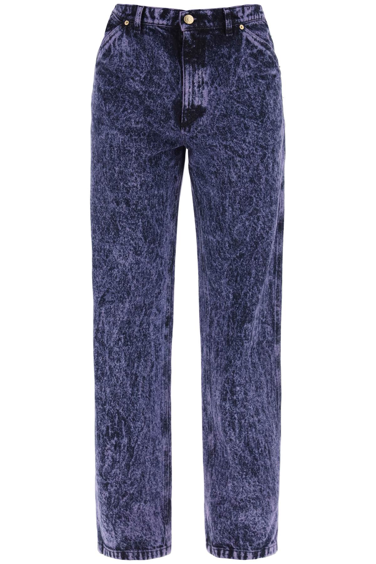 Marni loose marbleized denim jeans in image 0